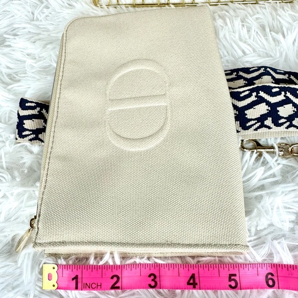 DIOR Canvas Beauty Line Pouch Crossbody Bag with Strap and charm - Picture 8 of 9